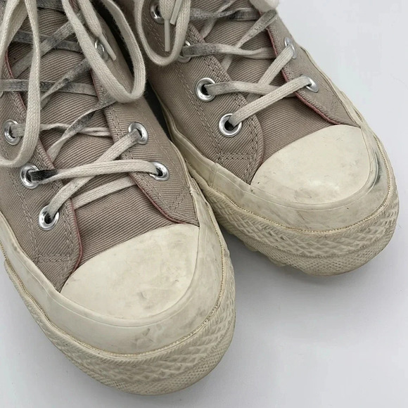 Converse Chuck Taylor All Star Lift Ripple High Tops, beige - Picture 5 of 11